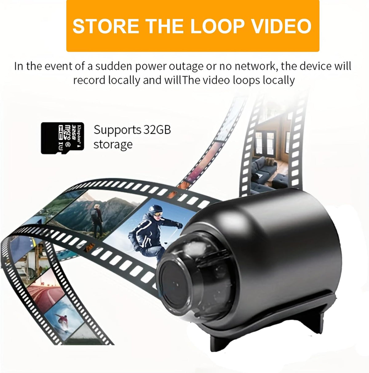 High Quality X5 Mini Camera 1080P HD Night Vision Video Recorder Wide Angle Camera Motion Detection SD Card Recording Camera