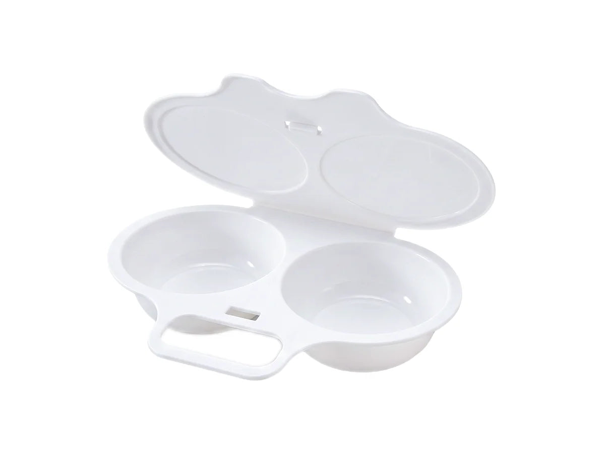 Microwave Egg Poacher - Dual‑cavity, non‑stick & easy clean. Healthier than frying – stock up & save! 🏠✅