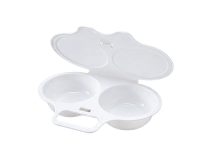 Microwave Egg Poacher - Dual‑cavity, non‑stick & easy clean. Healthier than frying – stock up & save! 🏠✅