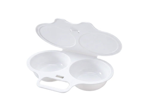 Microwave Egg Poacher - Dual‑cavity, non‑stick & easy clean. Healthier than frying – stock up & save! 🏠✅