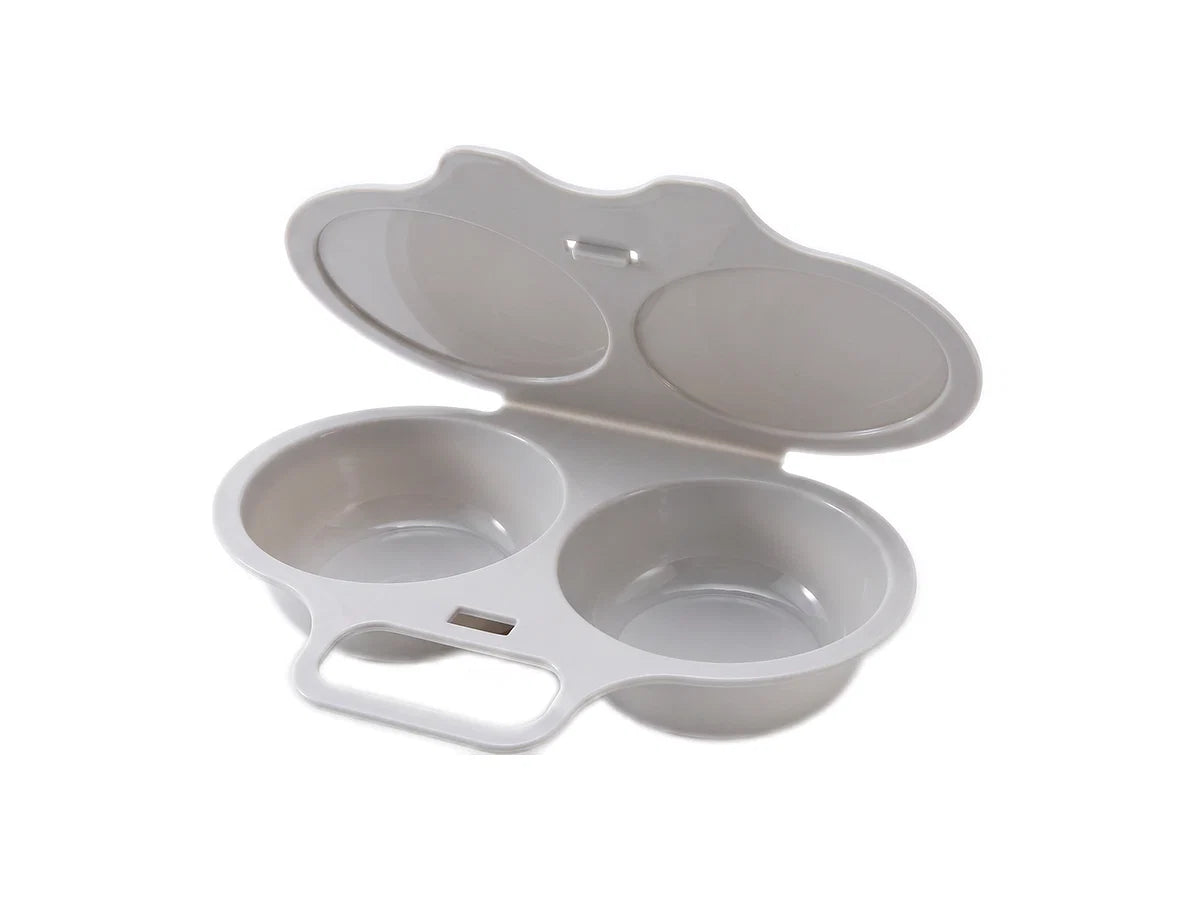 Microwave Egg Poacher - Dual‑cavity, non‑stick & easy clean. Healthier than frying – stock up & save! 🏠✅