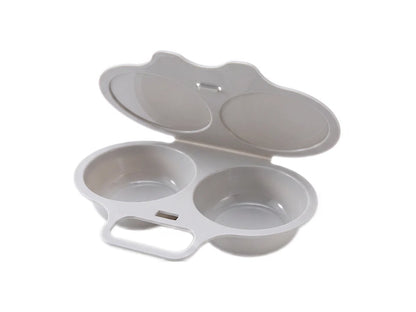 Microwave Egg Poacher - Dual‑cavity, non‑stick & easy clean. Healthier than frying – stock up & save! 🏠✅